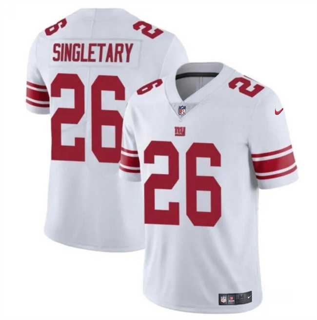 Men & Women & Youth New York Giants #26 Devin Singletary White Vapor Untouchable Limited Stitched Jersey